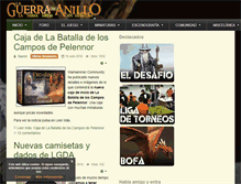 Tablet Screenshot of laguerradelanillo.com